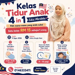 Kaedah Newborn 0-3 Bulan Tidur Lena Bukan di Badan